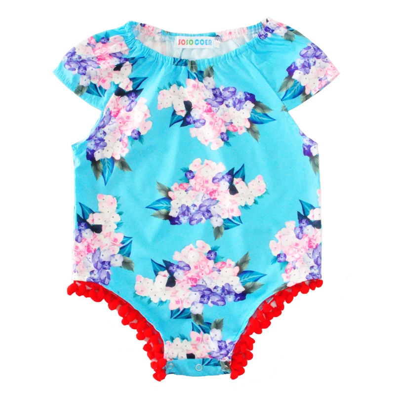 Moonlightzhou Baby Girls Romper 2017 Summer Floral Infant Jumpsuit