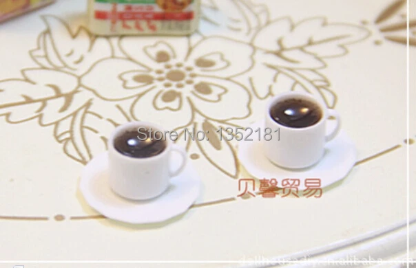 

1:12 Cute MINI Dollhouse Miniature kitchen drink Coffee cup mugs and plates