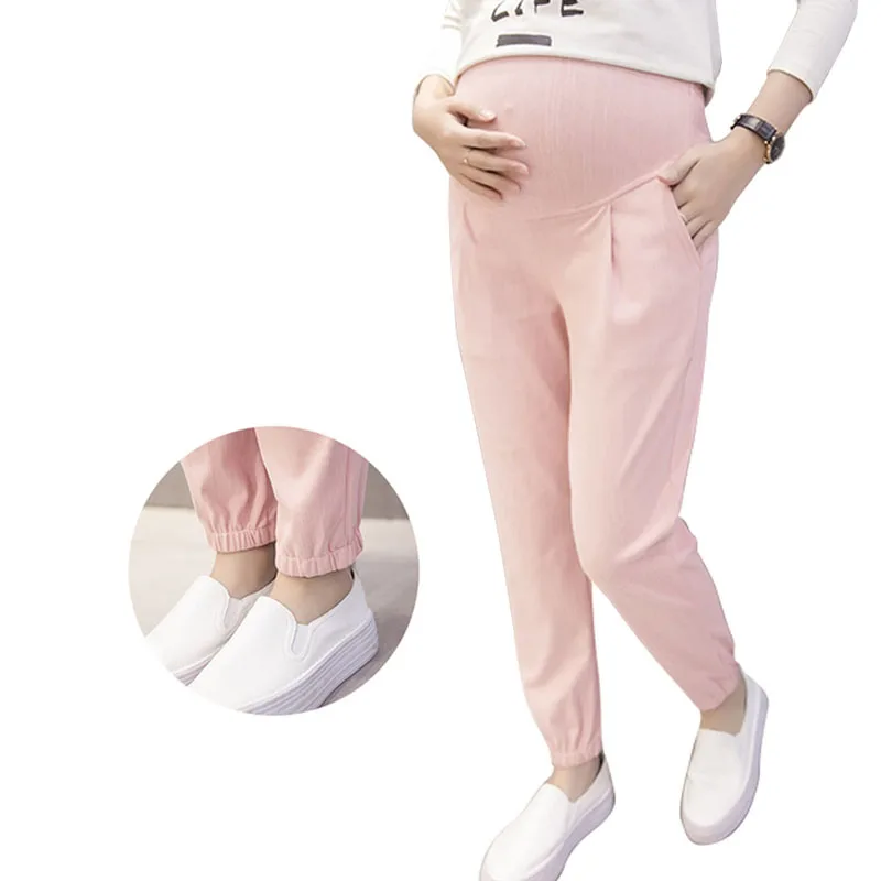 New 2018 Maternity Harem Pants Casual Maternity Clothes Summer Cotton