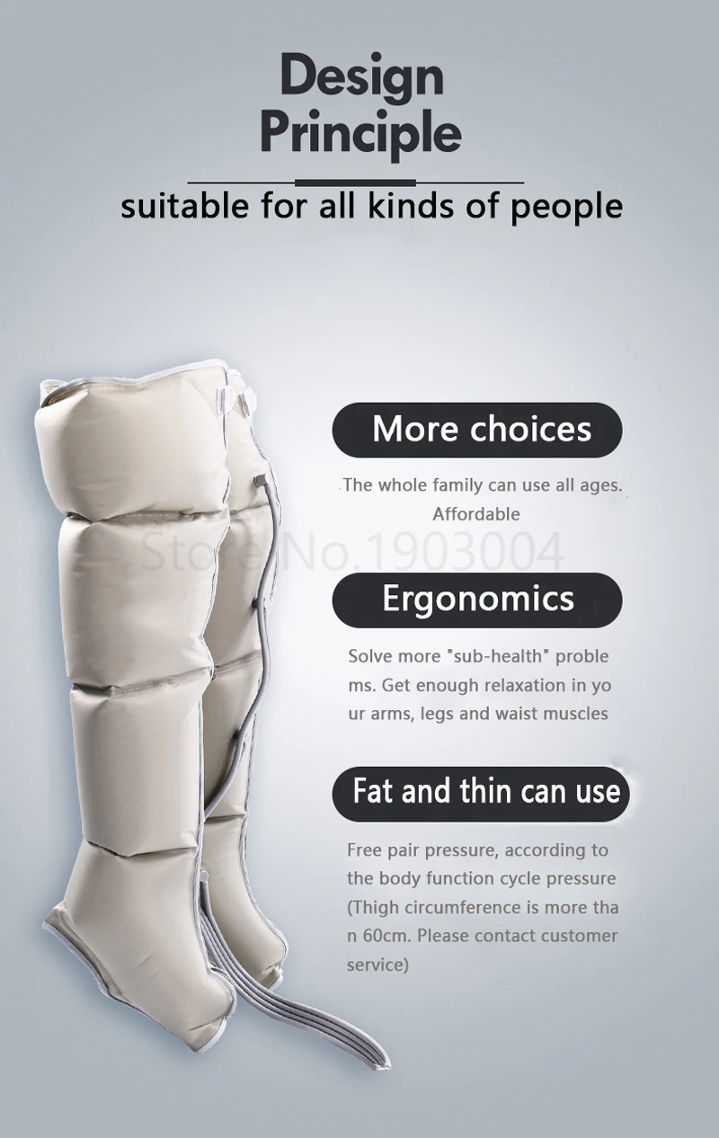 Электрический воздушный компрессионный массажер для ног обертывания ног для стоп, лодыжек до середины икры половый массажер способствует хорошему кровообращению снимают усталость