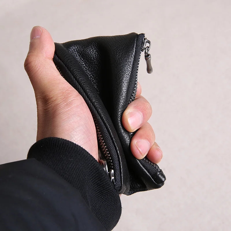 Маленький кожаный кошелек EUMOAN Мужской Мини Ультратонкий Кошелек для монет на