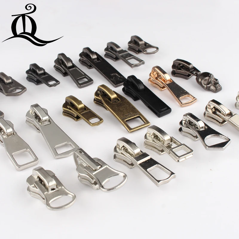 8 Wholesale 10pcs mix Zipper Sliders Metal Zipper Pulls zipper Head