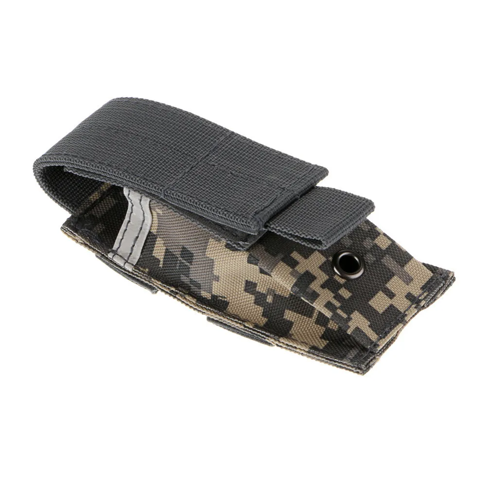 Тактические сумки Molle клип подсумок для одного магазина пистолет Mag мешок для USUG 30 круглый - Цвет: ACU