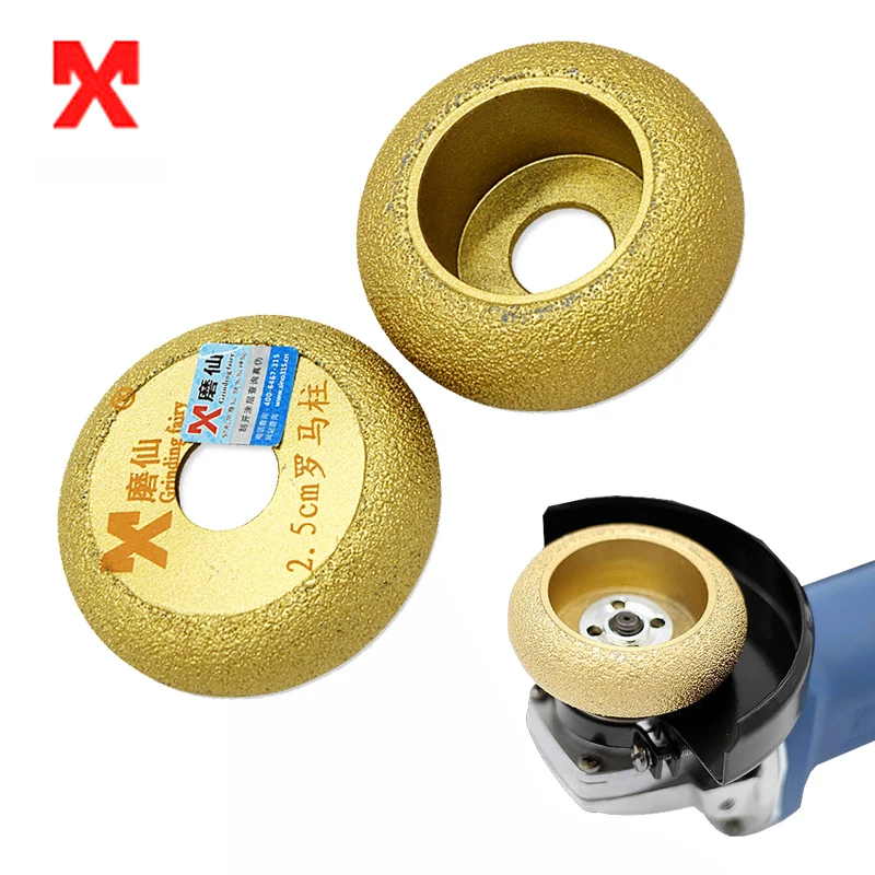 

Diamond brazed grinding wheel semi-circular groove Roman column grinding wheel for granite ceramic concrete marble grinding head