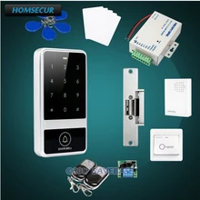 HOMSECUR Waterproof Door Lock 13.56Mhz IC Access Control System+Tamper Alarm+Doorbell