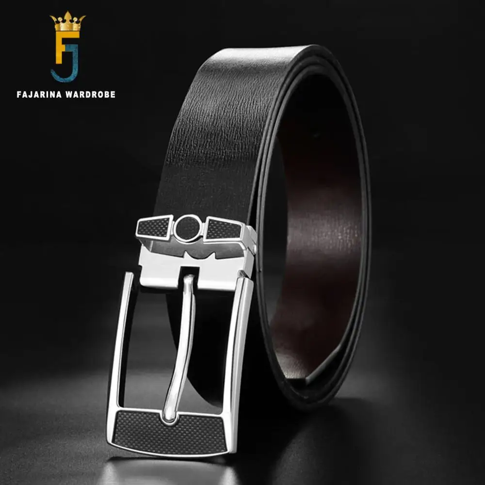 Ремень мужской из натуральной кожи с классической пряжкой LUFJ491|genuine leather men belt|belt for