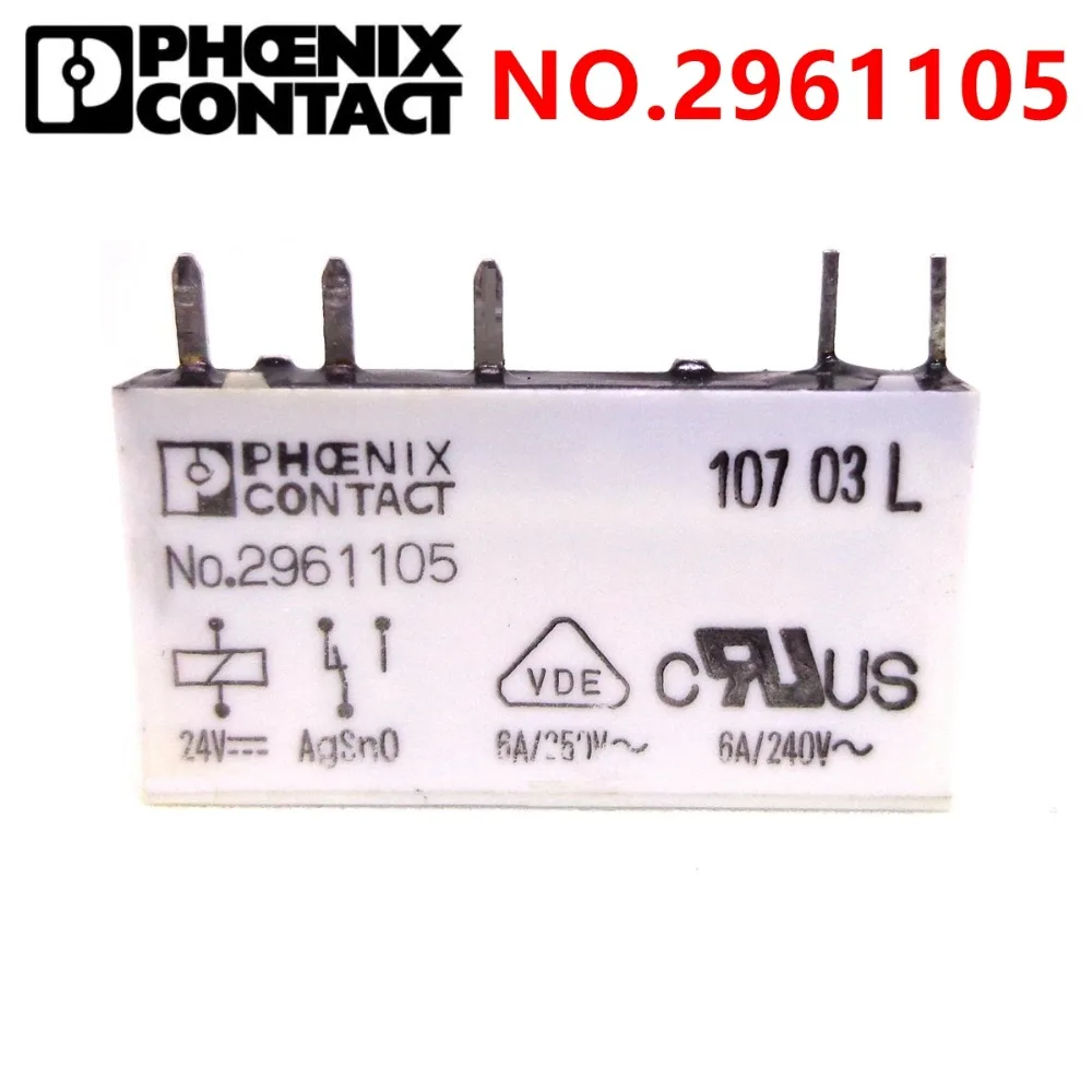 Novo e Original Phoenix Contact Relé Art-nr.2961105 24vdc Dc24v Marca No. 2961105