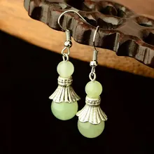 Handmade Tibetan Silver Earrings Jewelry Wholesale folk style decoration all-match temperament Fashion Earrings YC254 silver jewelry inlaid natural blue earrings shine all match earrings fashion temperament section mixed batch