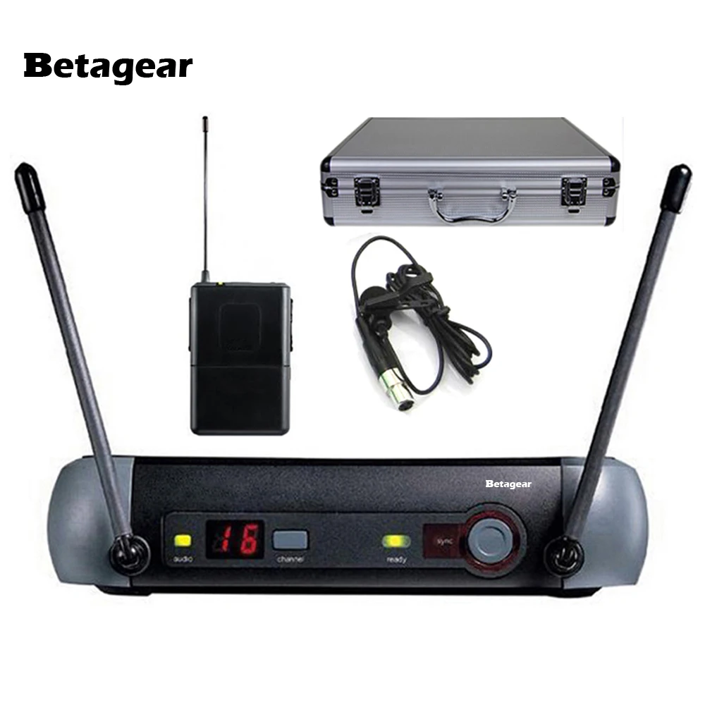 

Betagear PXG14 Lavalier lapel Mic Professional Microphone Wireless Karaoke System uhf mics Microfono WL93 PXG for small stage