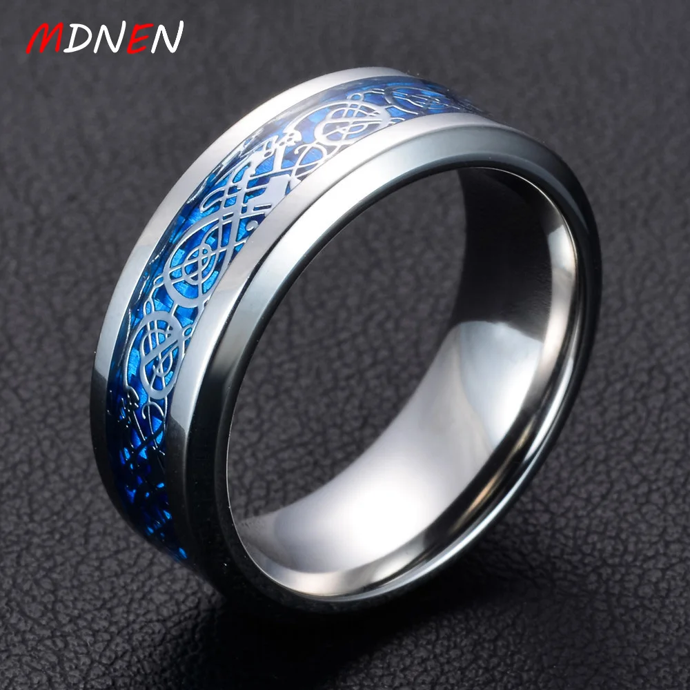 MDNEN 6 Style Stainless Steel Dragon Ring Jewelry How to Train Your