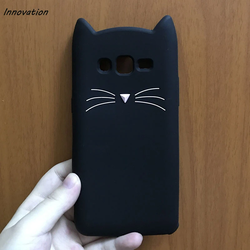 

For Samsung Galaxy S5 S6 Edge S7 Edge S8 Plus J1 J5 J7 2016 Phone Cases Cute Cartoon Cat Case 3D Silicone Soft Back Cover Funda