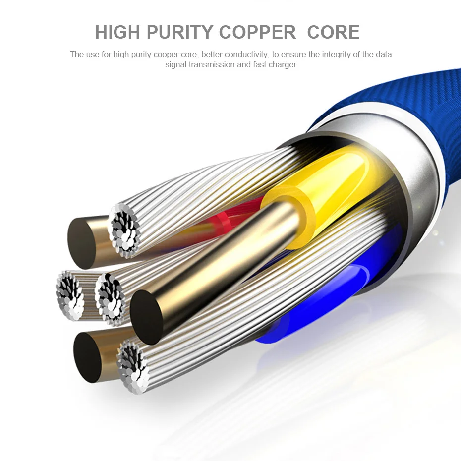 2019 WST USB Type C Cable 2.4A USB C Cable For Huawei Samsung Xiaomi Mi5 Mate 20 Phone Cord Charger Fast Charging Type-c Cables (12)