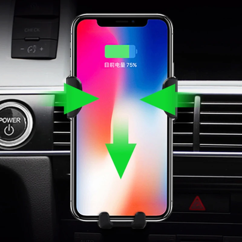 تشى شاحن لاسلكي سريع سيارة 10 W سريع شحن الهاتف شاحن سيارة لاسلكية ل أبل فون سامسونج S9 Xiaomi مزيج 2 S هواوي زميله