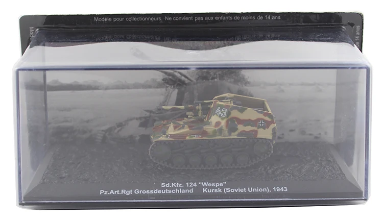 

IXO 1/72 Sd.kfz.124 Wasp self-propelled howitzer model Alloy collection model Holiday gift