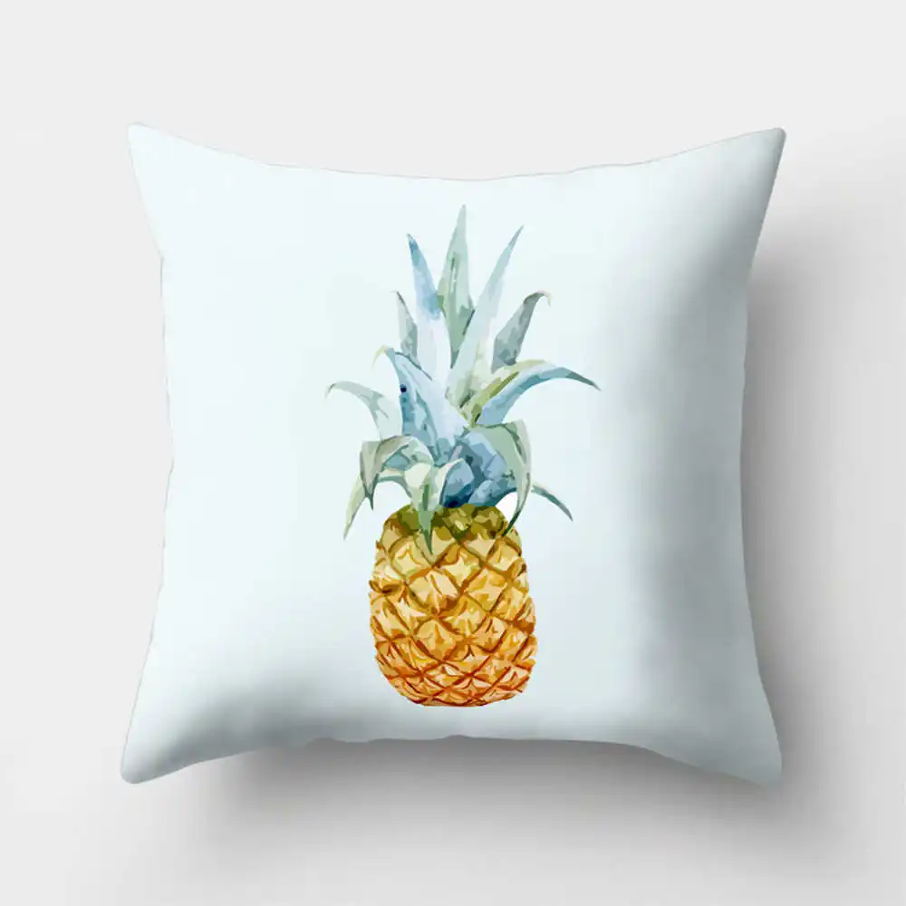 Полиэфирная подушка с тропическим рисунком ананаса, наволочка для подушки, декоративная наволочка для дивана, кровати, 40509 - Цвет: L