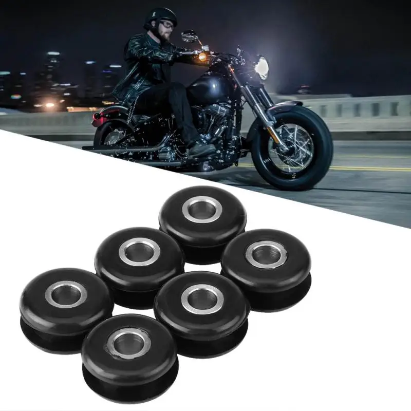 

6pcs Gas Fuel Tank Mounts Rubber Grommets for Harley Softail FXWG Motorcycle Accessories Mounting Grommets Car Accessories New
