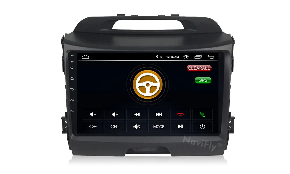 Discount NaviFly 9" Android 8.1 Car GPS Navigation For KIA Sportage R 2010 2014 2011 2012 2013 2014 2015 Car radio multimedia player 9