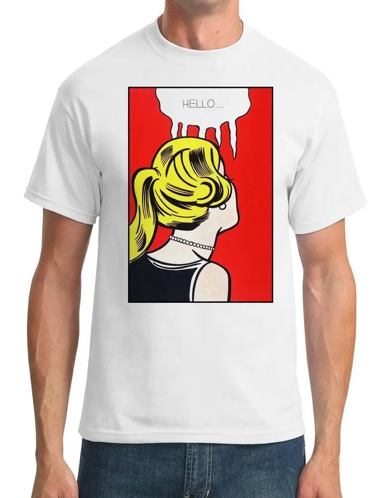 HELLO-Lichtenstein-Pop Art-мужская футболка с кошкой ветровка Мопсом Трамп пот Спортивная