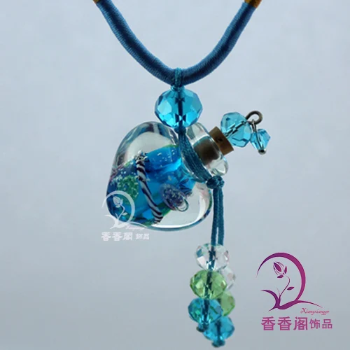 2 шт. стеклянные подвески для духов|perfume necklace|necklace vialperfume pendant |