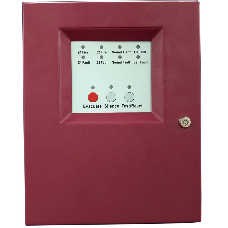 2 зоны Slave panel MINI Fire Alarm панель управления обычной безопасности хост пожарный Контролер для системы сигнализации