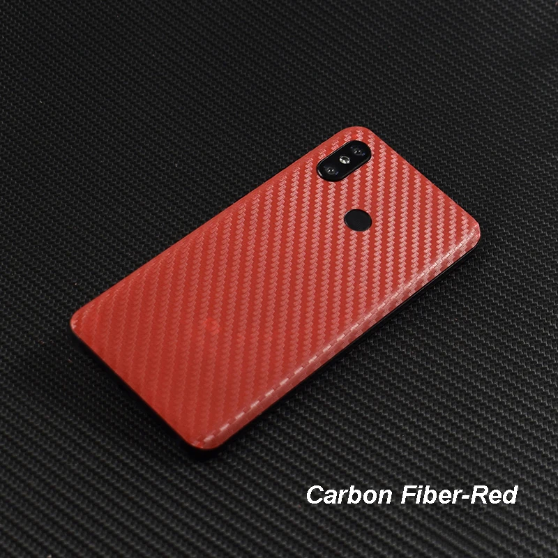 3D Carbon Fiber  Leather Wood Skins Protective Phone Back Cover Stiker For Xiaomi Mi8 SE Redmi 6 Pro 5 Plus Note 5 5A Sticker (31)
