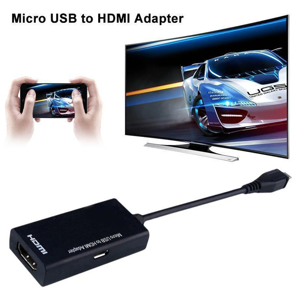 Горячее предложение MHL type C& Micro USB Мужской к HDMI Женский Кабель-адаптер для мобильного телефона планшета ТВ