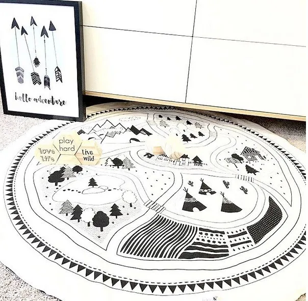 95cm Handmade Baby Cotton Game Blanket Wrap Cotton Soft Flannel Baby Blanket Newborn Infant