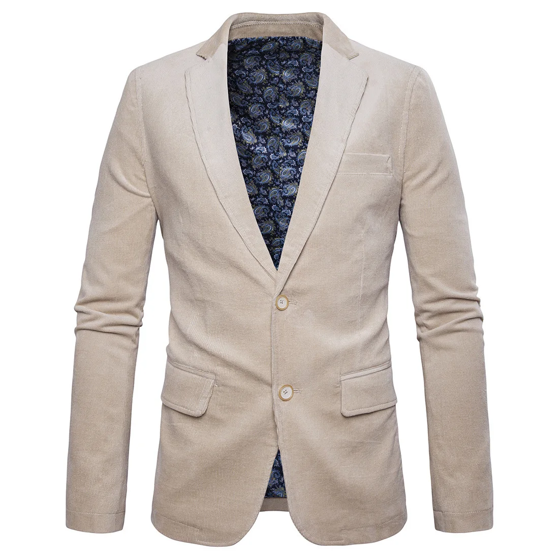 

Spring Autumn Mens Cotton Corduroy Blazers Male Stylish Slim Fit Party Blazer Jacket Plus size Corduroy Windbreaker suits A72504