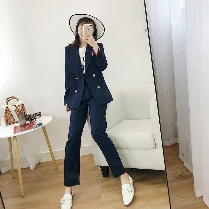 Women suits office sets Casual work suit suit Women's trousers suit set two-piece 2019 autumn new women's clothing