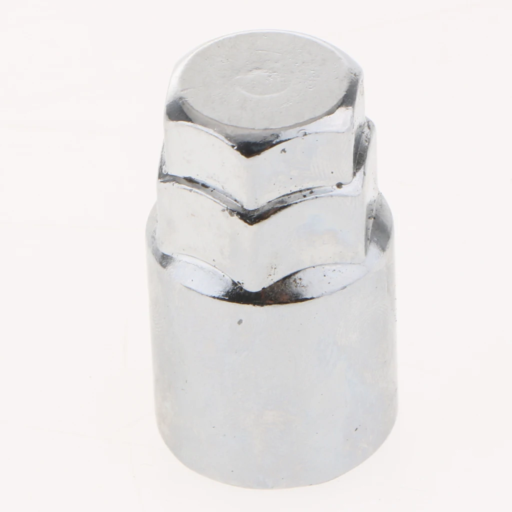 4X Cone Slot Design Chrome Anti Theft Locking Wheel Nut with Key M12x1.5 for Toyota Mitsubishi Mazda Honda