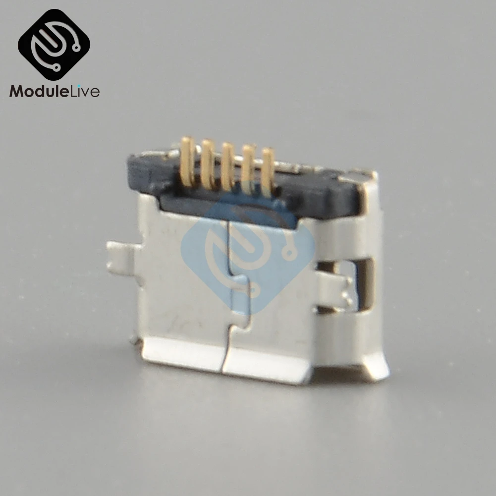 10 шт. 5 контактный разъем Micro USB Type B 5P|Соединители| |