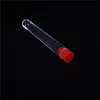 New 10pcs 16x100mm Clear Plastic Test Tubes With Caps Lab Round Bottle Tubes Laboratory Tools ► Photo 1/6