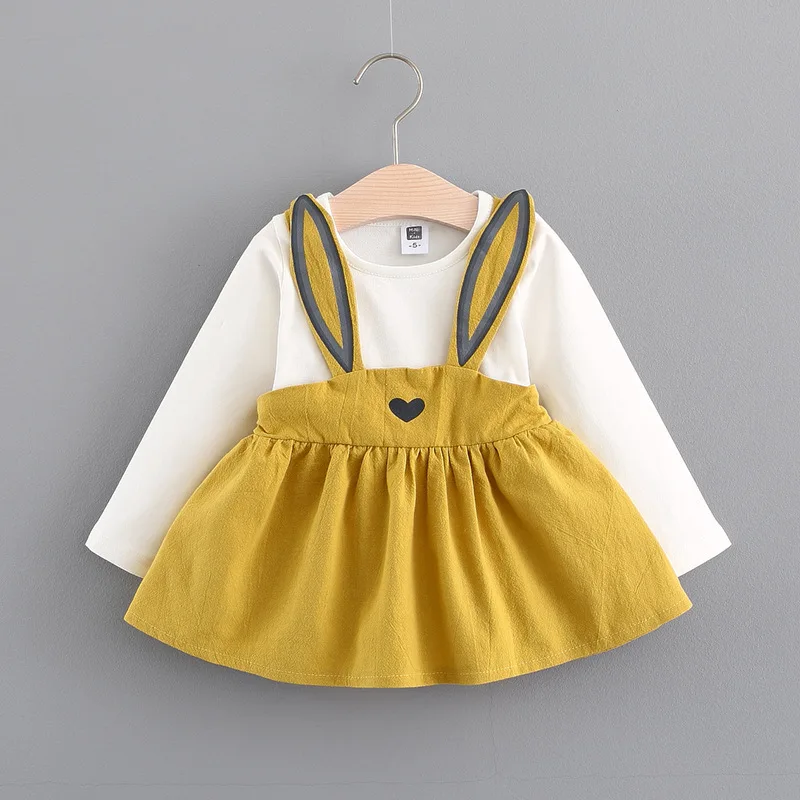 V-TREE Демисезонный; платье для малышей; Модная одежда в виде костюма кролика, детское Платье для первого дня рождения из хлопка для малышей, платье принцессы для девочек, Размер 9 месяцев до 24 месяцев