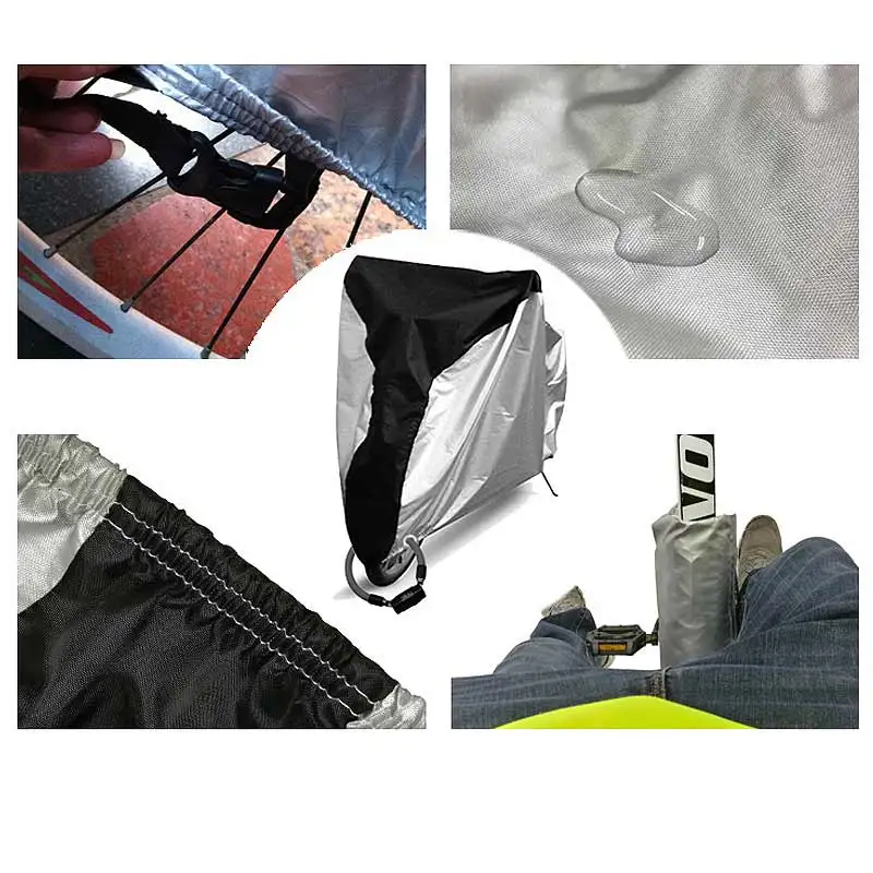 

190T Nylon Waterproof Bike / Bicycle Scooter Cover Rain Snow Dust UV Protector Waterproof Outdoor &T8