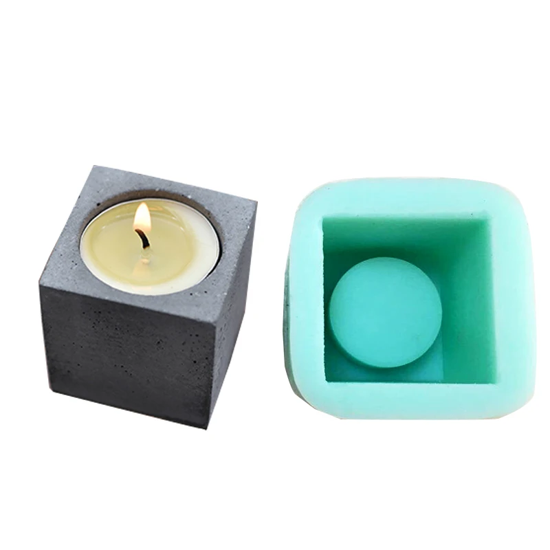 Buy Silicone mold Concrete clay European candlestick