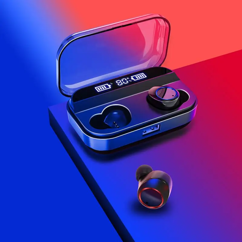 Wireless Earphones Bluetooth Stereo Earphone X11 TWS Waterproof Earphones Smart 3000mAh Power Bank Phone Holder In ear Headset