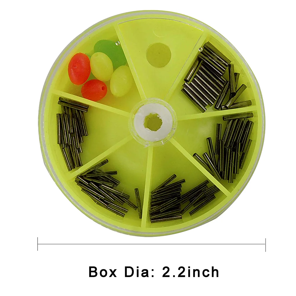 100 шт./кор. круглый Медь трубки рыбной ловли рыбалки проволочная труба обжимные рукава разъем Размеры 0,6 мм-1,3 мм рыболовные снасти набор с подарком