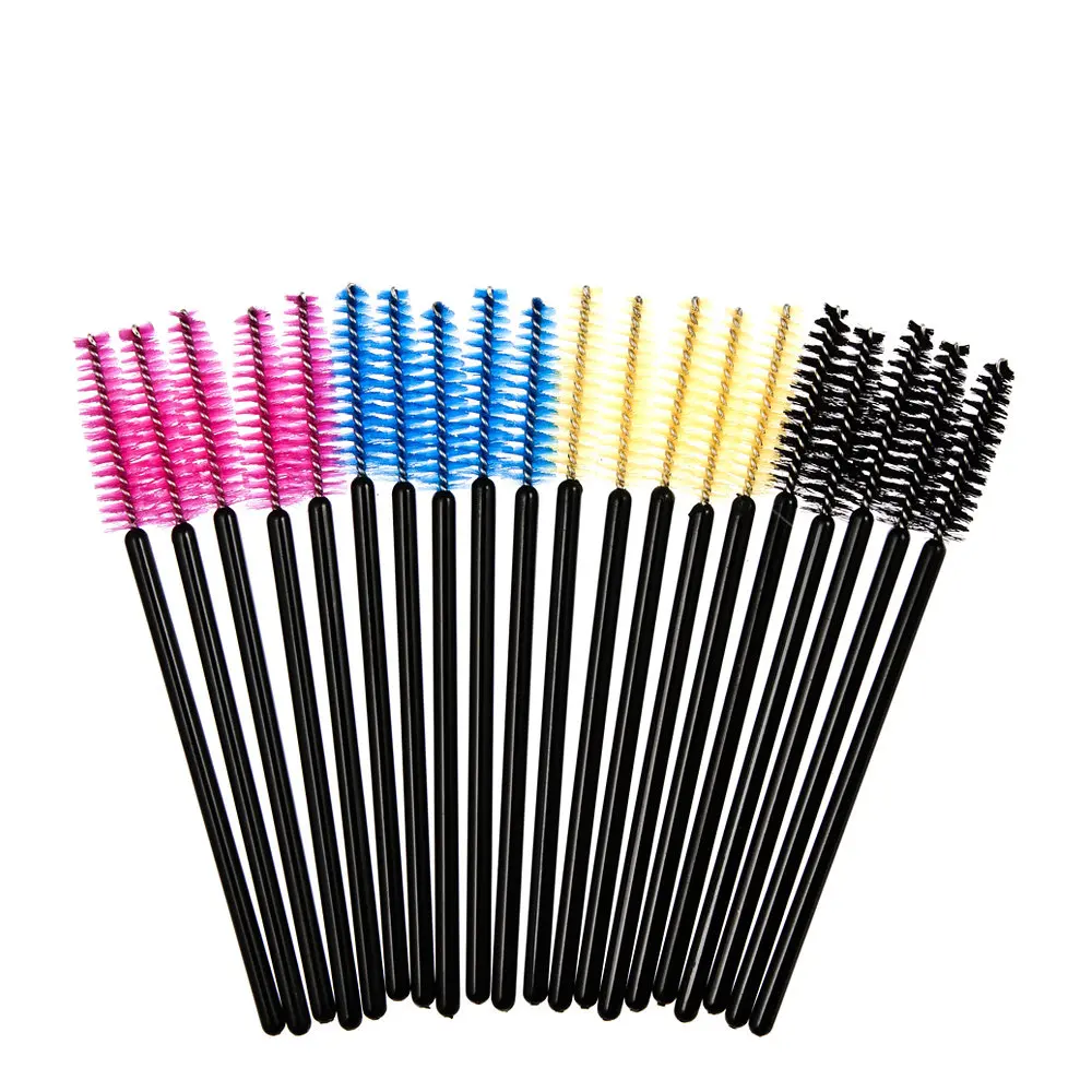100pcs\/lot Eyelash make up brush synthetic fiber One Off Disposable Eyelash Brush 