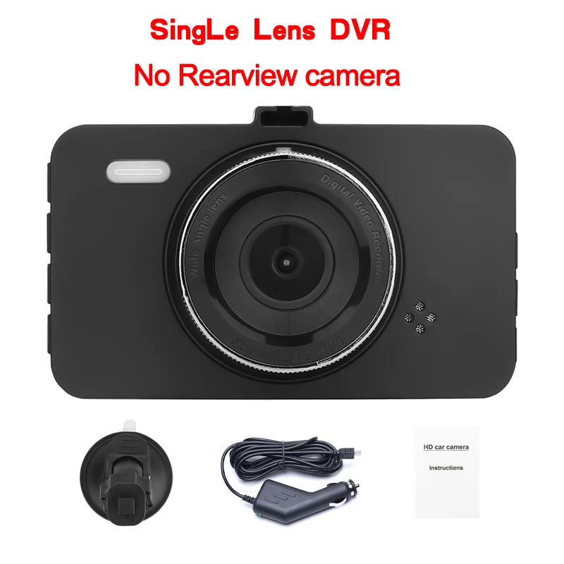 Смарт-камера 170 градусов 3,0 дюйма 1080P Автомобильный видеорегистратор g-сенсор ночное видение цифровой видеорегистратор двойной объектив авто камера - Название цвета: SingLe Len DVR