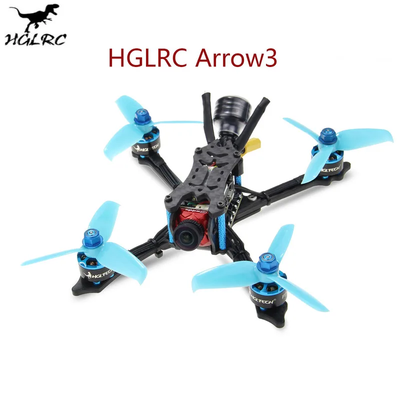 

HGLRC Arrow3 152mm F4 OSD 3 Inch 4S 6S FPV Racing Drone PNP BNF w/ 45A ESC Caddx Ratel 1200TVL Camera