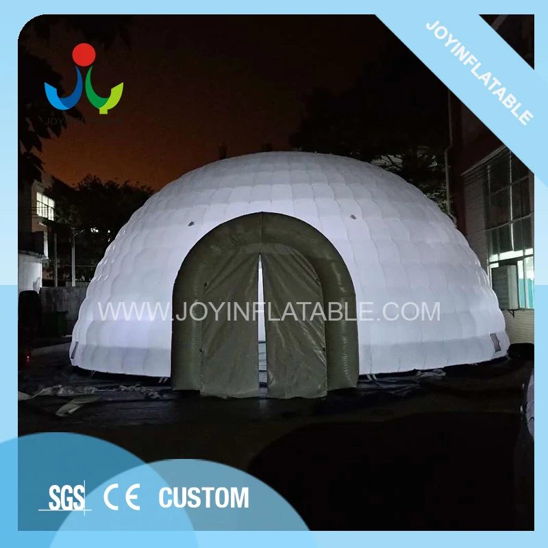 Dia 12m Inflatable Dome Tent  With Decorative LED light For Ourdoor Party Event 8