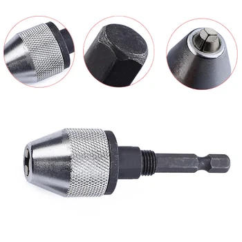 

PW TOOLS 0.3-6.5mm Mini Universal Jaw Conversion Chuck Hexagonal Shank Pushed Back Chuck Electric Drill Power Tool Accessories