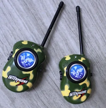 

2PCS toy walkie talkie phone Camouflage 2 Way Radio Communicator Bright Multicolor Electronic Toys for Children kids