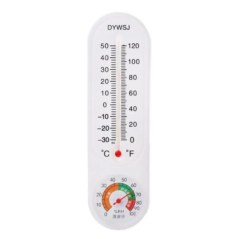 

Indoor Outdoor Wall Hung Thermometer Hygrometer Garden Office Temperature Logger 0%RH~100%RH