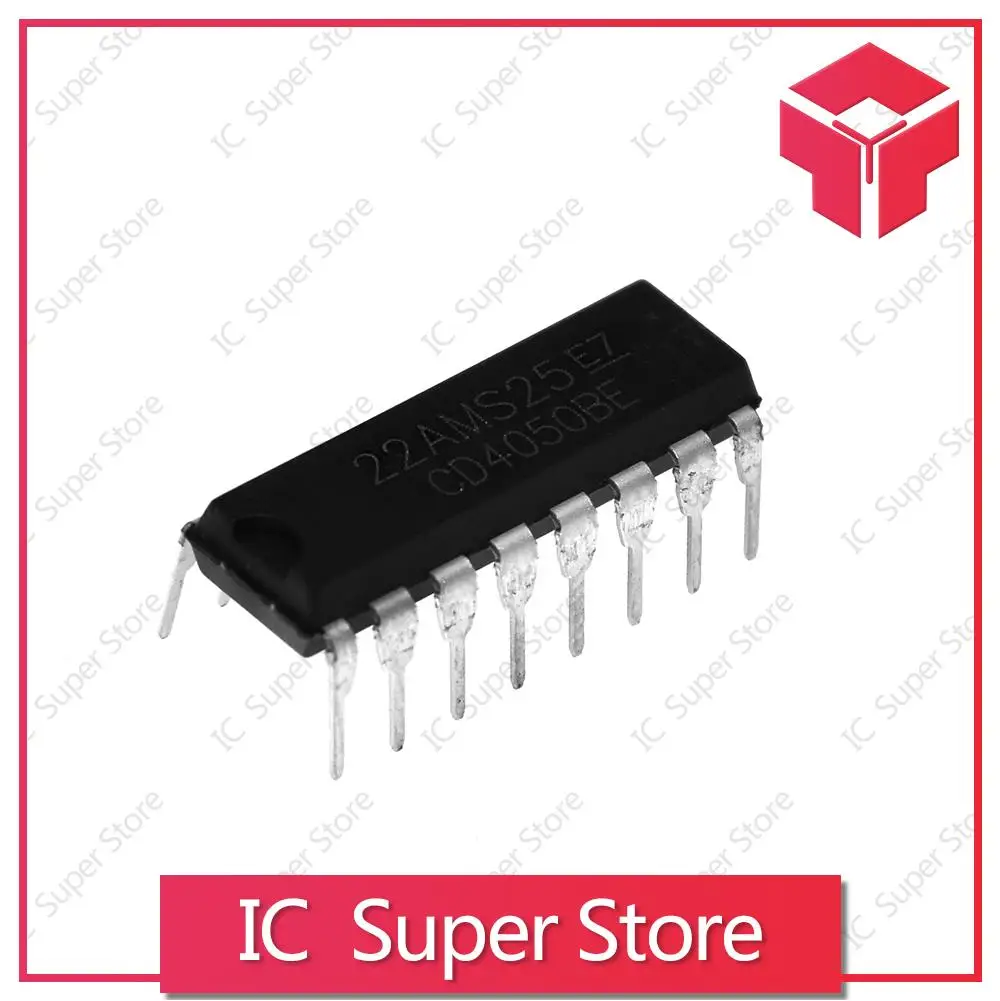 10PCS/LOT CD4050BE CD4050 4050BE 4050 DIP16 new and original IC -in ...