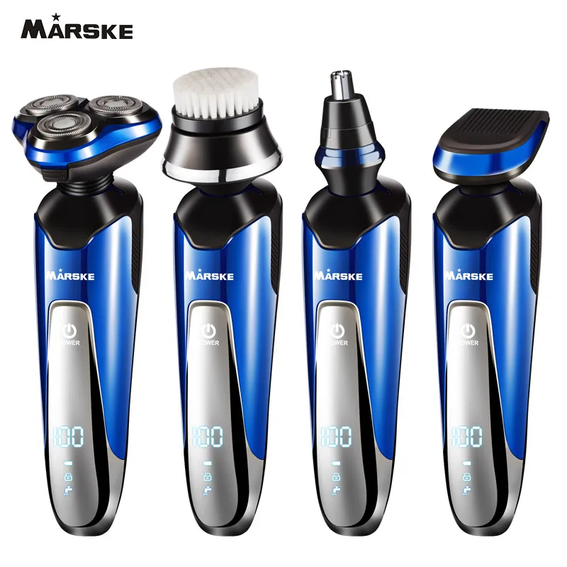 4in1 3D Rechargeable Washable Razor Electric Rotary Triple Floating