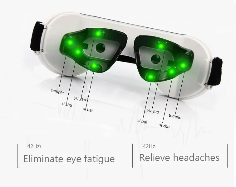 Защитите ваши глаза НОВАЯ безопасная расслабляющая маска от головной боли DC Электрический Уход Массажер для лба и глаз