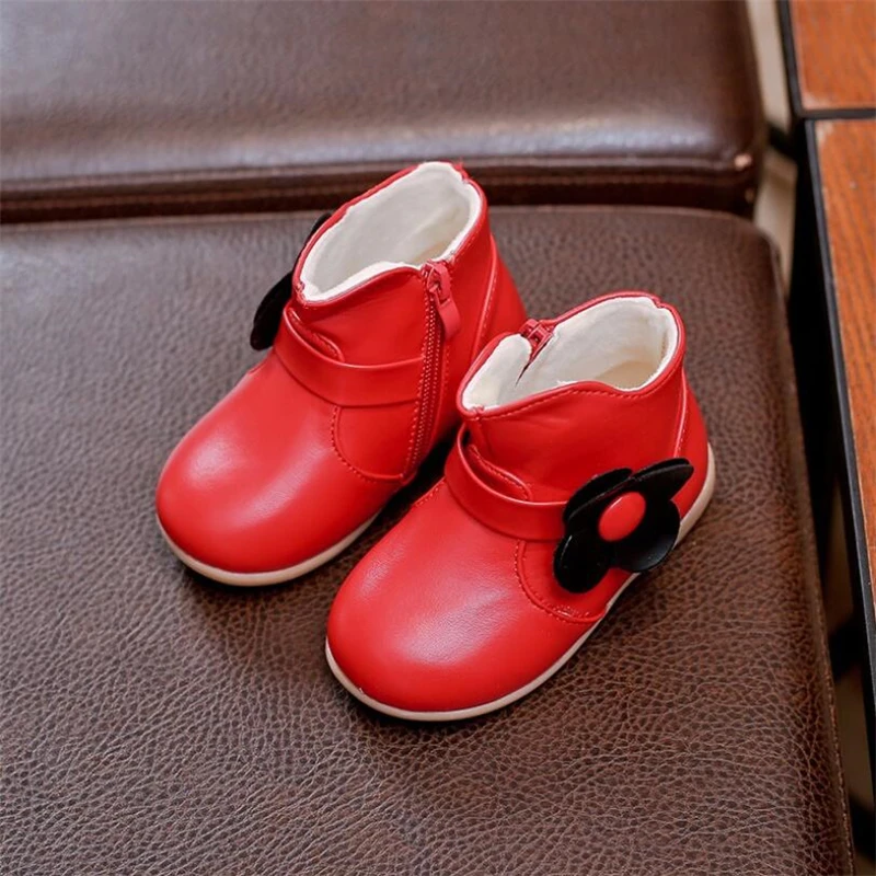 

Alisenna Baby Girls Shoes Winter Genuine Leather Boots Fur Out Side Boots For Baby Girl Snow Boots Gray Toddler Walkers