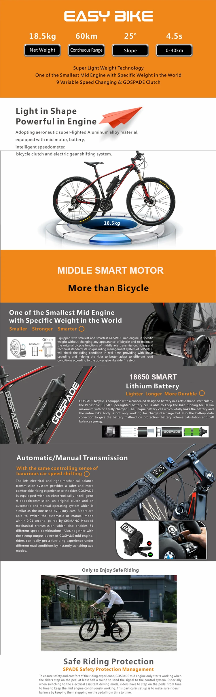 Sale 26 / 27.5INCH electric mountain bicycle mid motor electric bi  36V lithium battery MTB bike K260 smart electric pas ebike 0