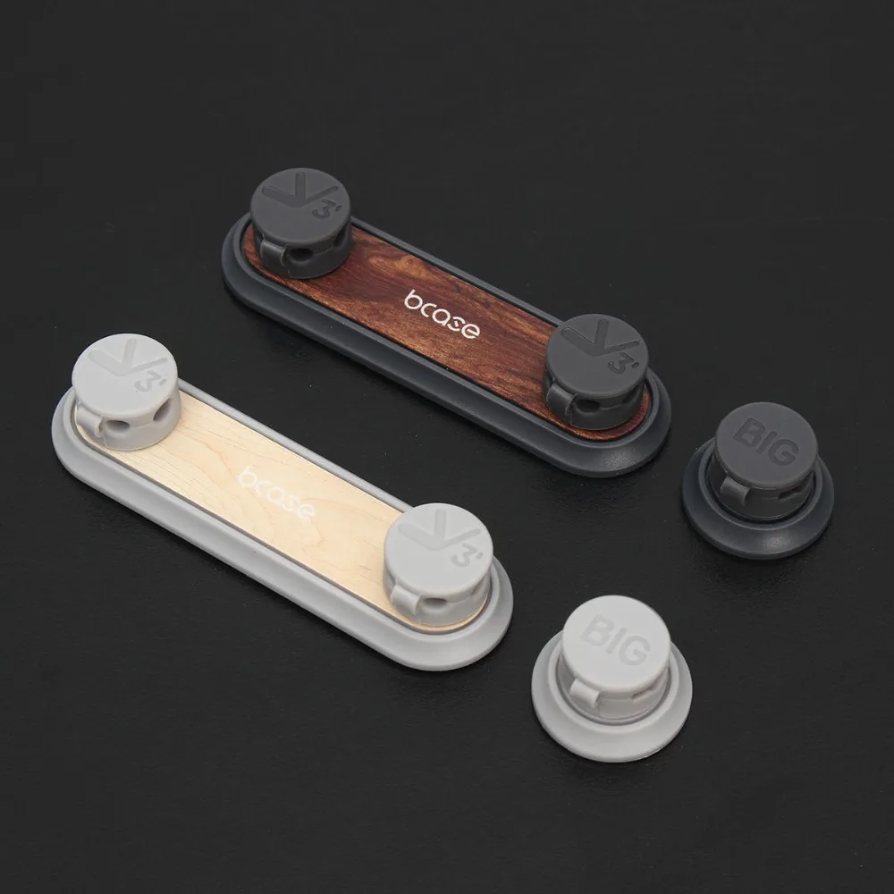  New Xiaomi Bcase TUP2 Magnetic Absorption Cable Clip Wood Texture Holder Compatibility Practical Ma - 32964871589